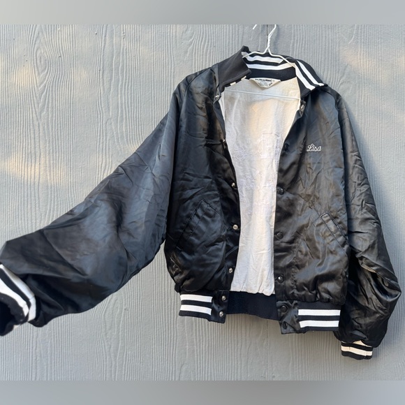 Vintage 70s  Don Allerson Athletic Bomber Jacket with Embroidered Back Size MD - Picture 3 of 9